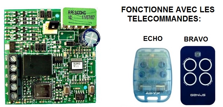 récepteur rpe2433hg bravo_1-433_RC_2CH