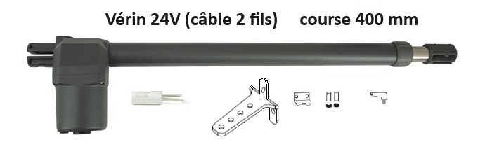 vérin GGP-24V-400G course 400mm gauche